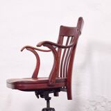 Chaise de bureau Capua d'Adolf Loos – N° 669 – Hêtre, teinte acajou – 1923