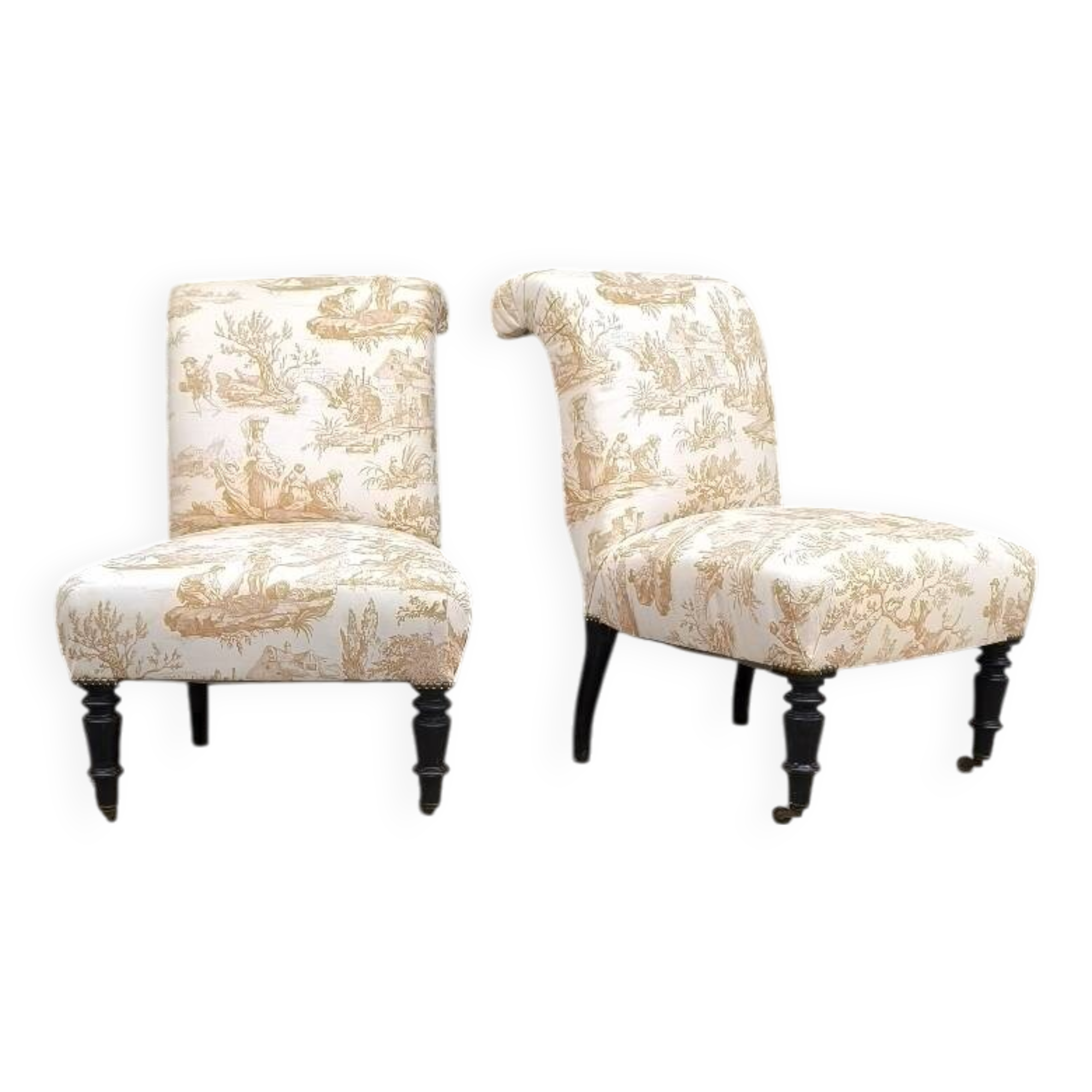 Pair of 1950s cocktail armchairs