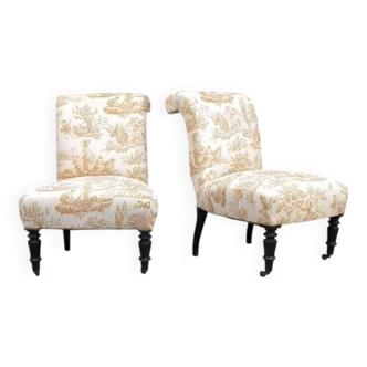 Paire de fauteuils cocktail des années 50