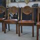 Set of 6 chairs with leather seats by Étienne Kohlmann, 1960s