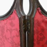 Screen carved wood glass beveled