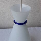 80's glass pendant light