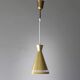 Pair of Scandinavian diabolo suspensions brass