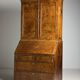 Bureau-bibliothèque en loupe de noyer, XIXe siècle