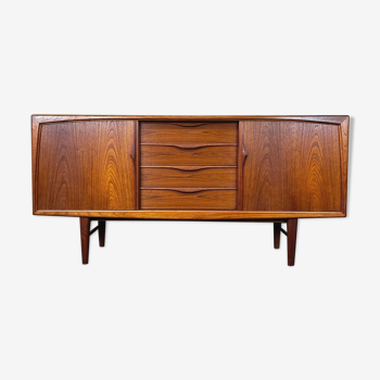 Buffet en teck des années 60 années 70 Credenza Axel Christensen ACO Møbler Danemark années 60