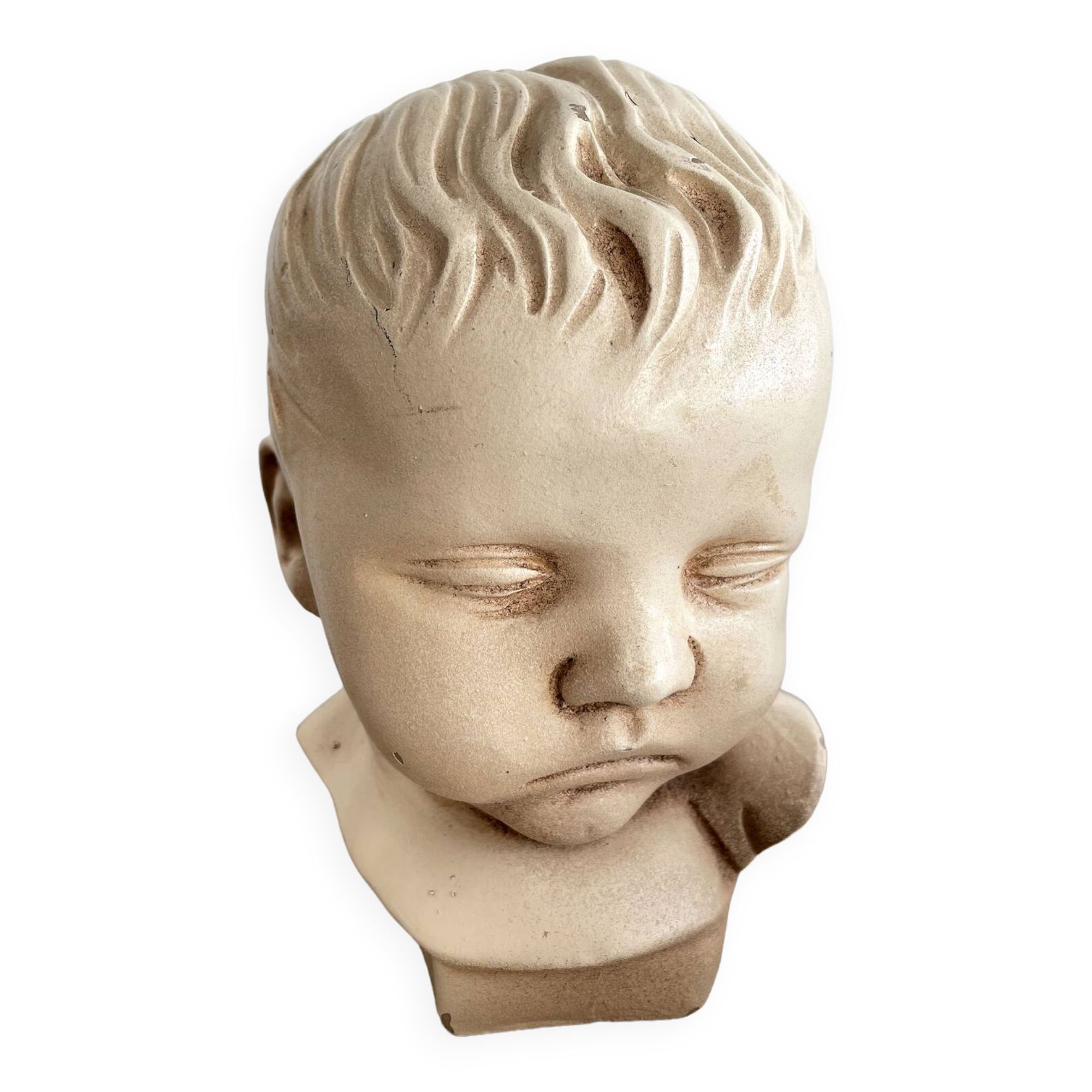Child bust made from resin by Antoine Paridon, signed 240 A.P.