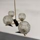 Lampe Suspension Maison Arlus 4 feux design français année 60
