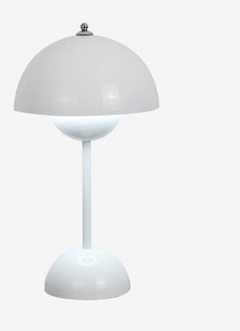 Scandinavian vintage white lamp