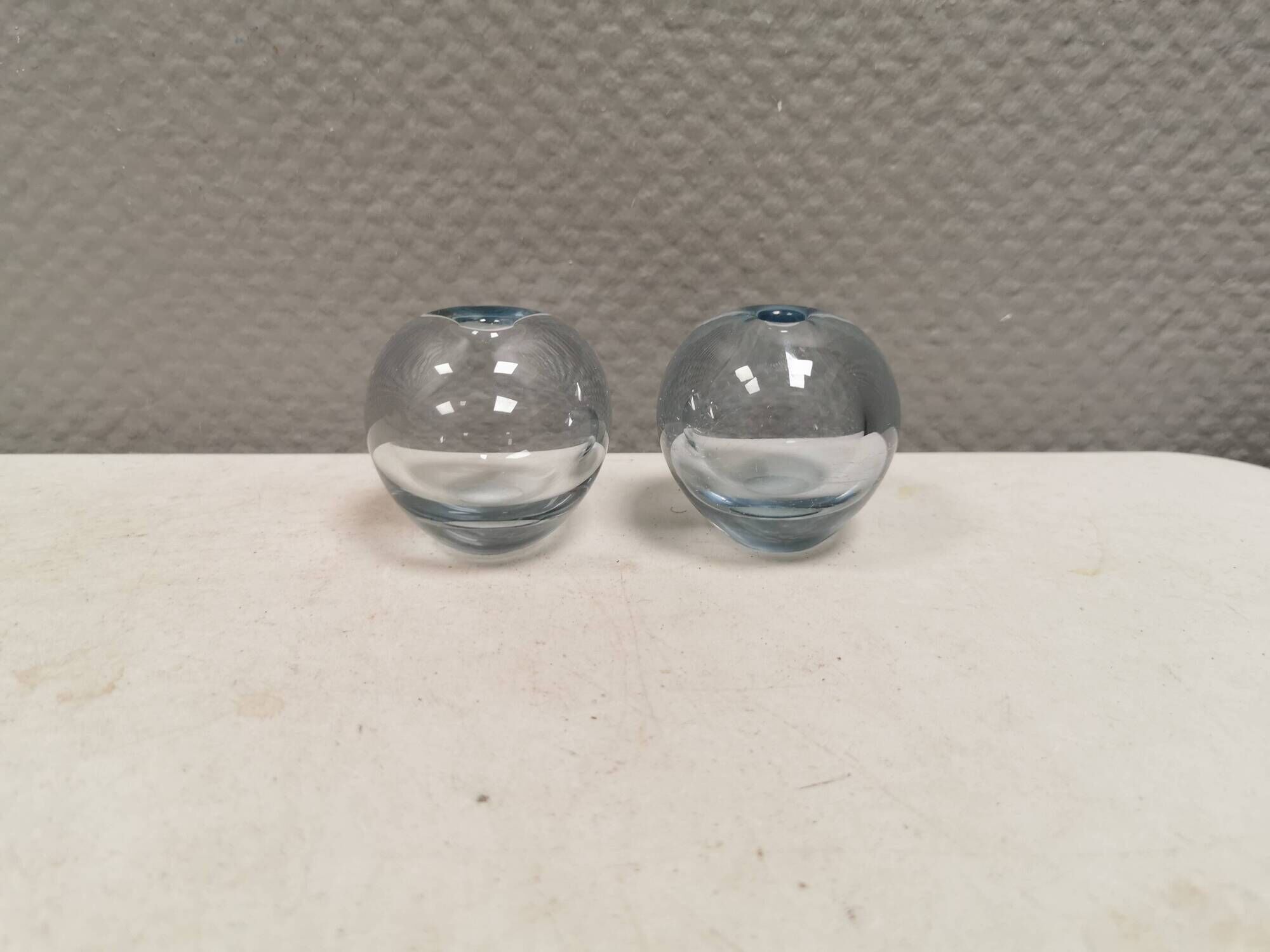 Two small "Rondo" ball vases by Per Lütken for Holmegaard Glassworks 1961