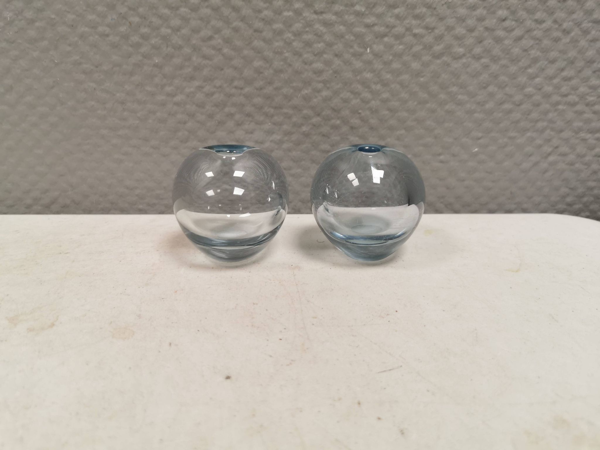Two small "Rondo" ball vases by Per Lütken for Holmegaard Glassworks 1961