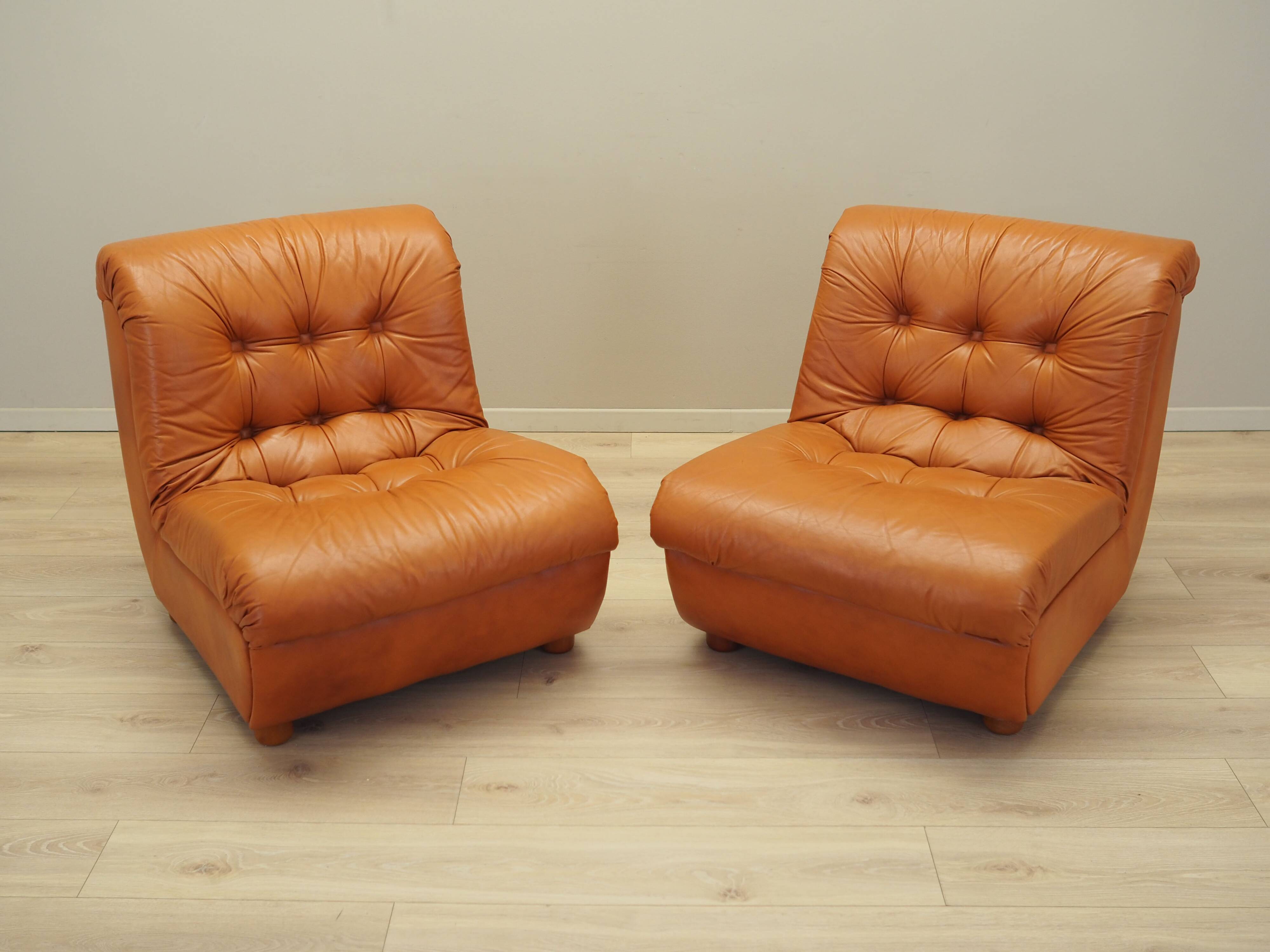Red armchair, Italian design, 1970s, production: Italy