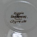 3 old Digoin plates, Agreste Sarreguemines model