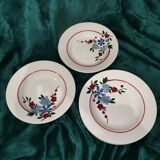 9 plates hollow Champfleury Digoin