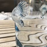 Sceau à glace en verre vintage art deco