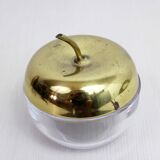 Glass and brass apple sweetener