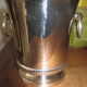 Silver metal ice bucket