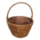 Large round vintage wicker basket