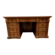 Napoleon III desk with pedestals in solid walnut 19th century