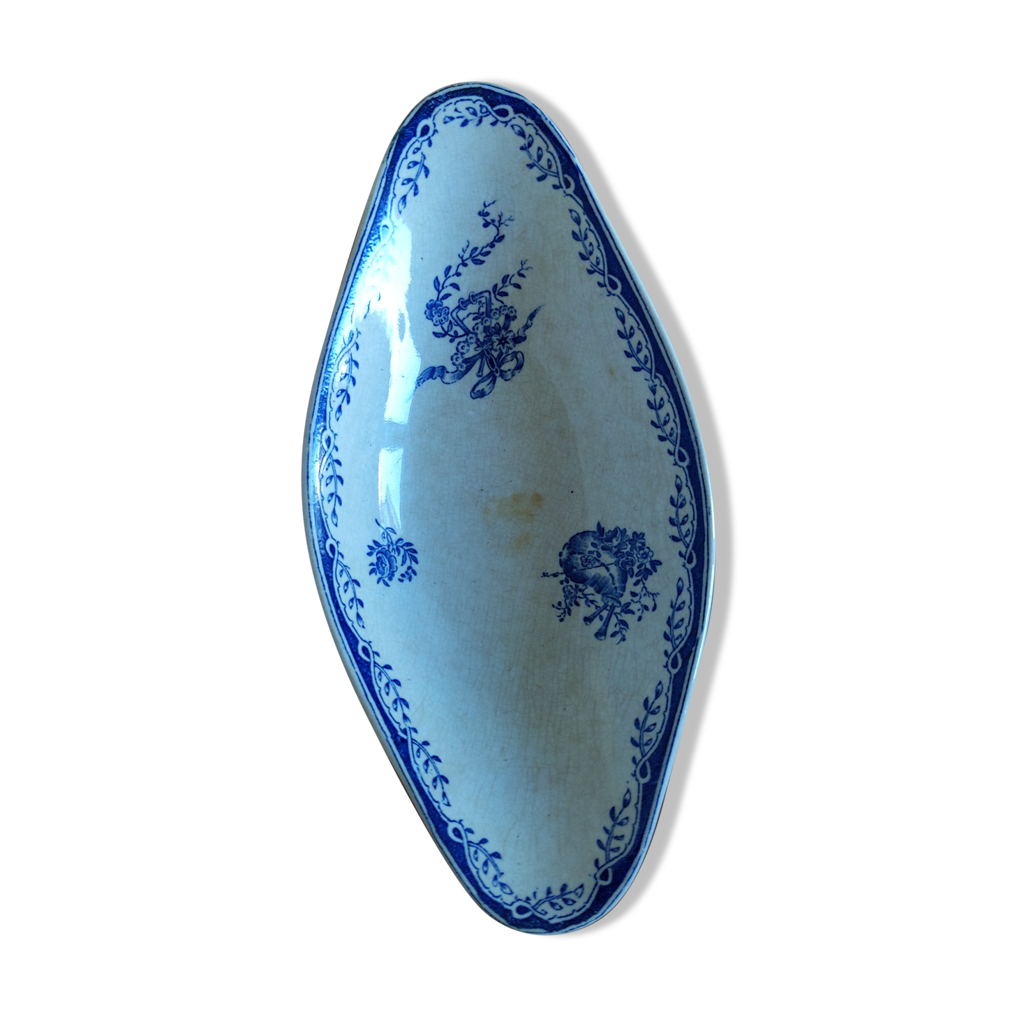 Ravier empty pocket porcelain vintage iron earth old sarreguemines