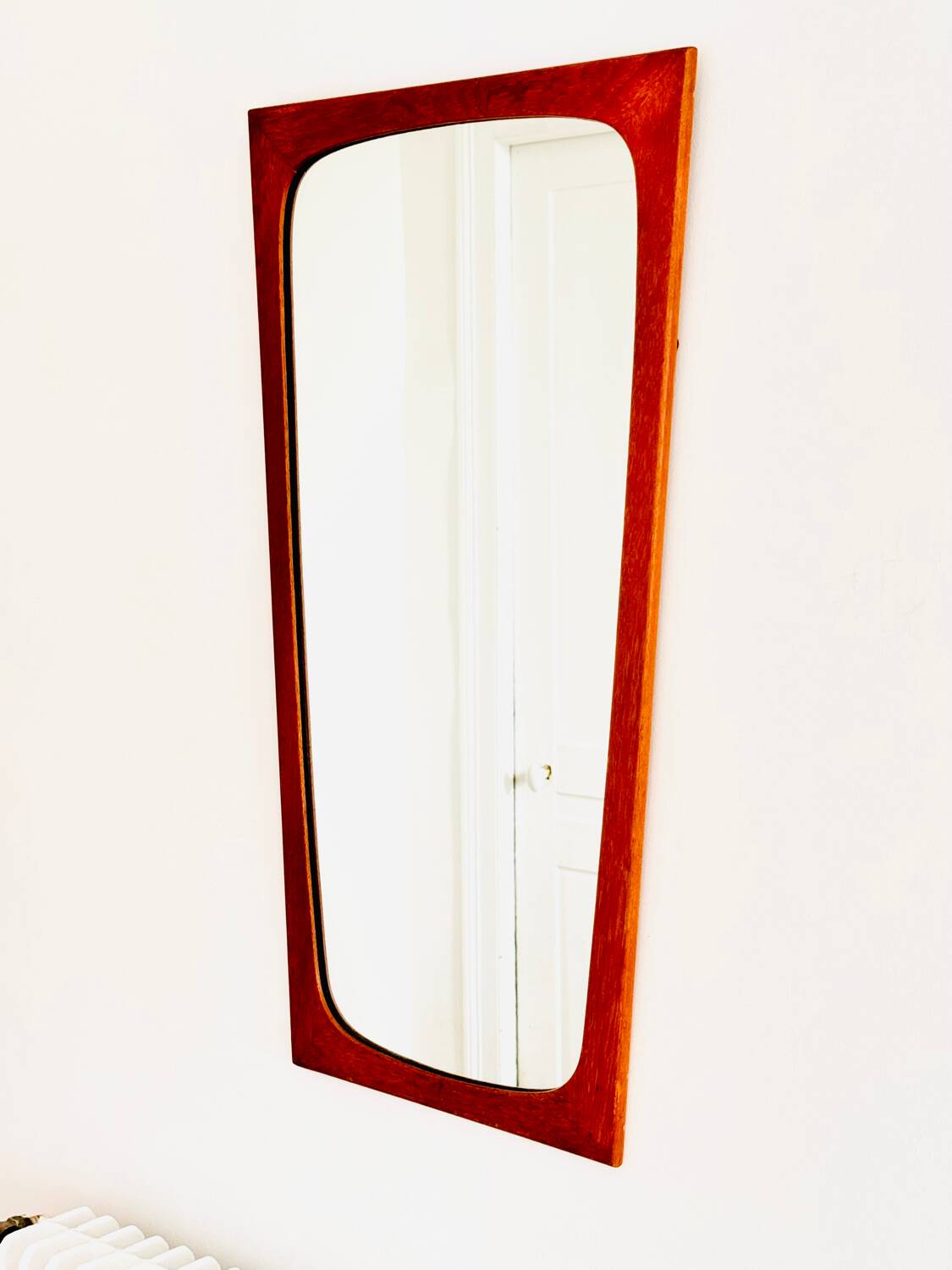 Vintage Danish mirror, teak frame