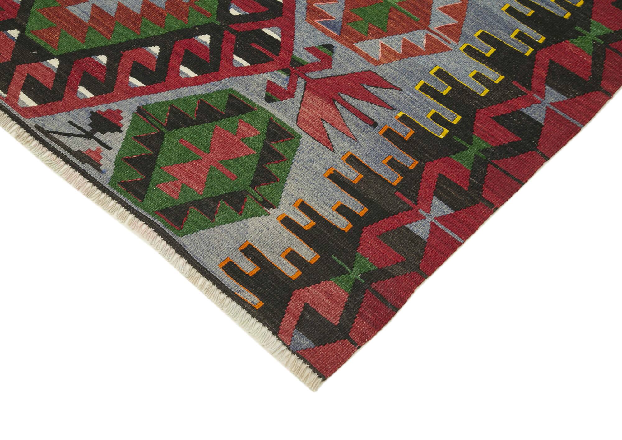Turkish Handmade Vintage Anatolian Kilim 161 cm x 290 cm