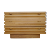 Solid elm three-drawer chest of drawers