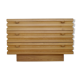 Solid elm three-drawer chest of drawers