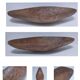 Oblong cut solid wood carved monoxyl