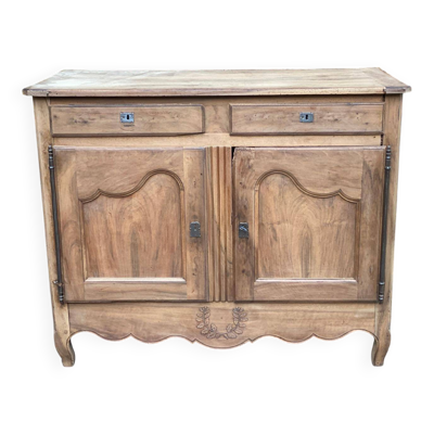 Buffet Louis XV rénové en chêne massif XVIIIème