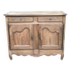 Louis XV buffet renovated in solid oak from the 18th century.
