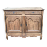 Louis XV buffet renovated in solid oak from the 18th century.