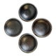 Lot de 2 Bol Abron S noir en terre cuite Bol brut Bol artisanal africain