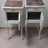 Pair of antique bedside tables