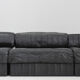 De Sede DS 88 modular sofa black leather patchwork Switzerland 1970s