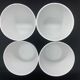 Set of 4 photophores in white biscuit