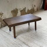 Brutalist oak coffee table