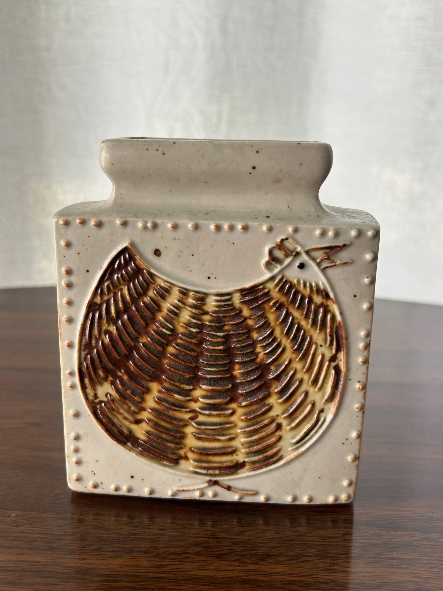 Scandinavian stoneware vase, 1960