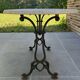 Bistro table in cast iron and marble from the art nouveau period.