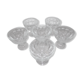 6 ice cream or dessert cups on foot