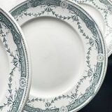 Set of 6 old earthenware plates Moulin des Loups & Hamage – Provence model – Terre de Fer