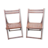 Wooden folding chairs