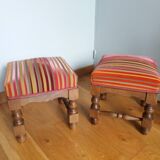 Velvet fabric footrest