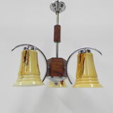 Art deco hanging lamp in glass