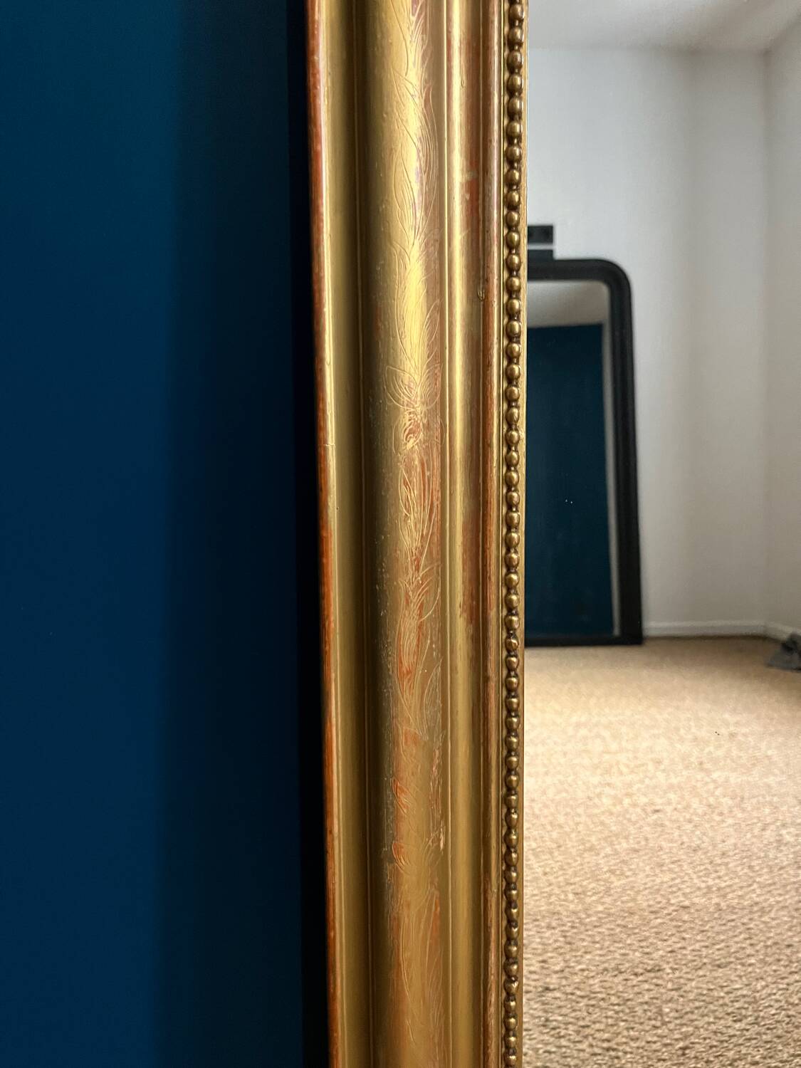 Louis-Philippe beaded mirror 125.5cm/83cm