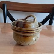 Small pot in pyrite stoneware