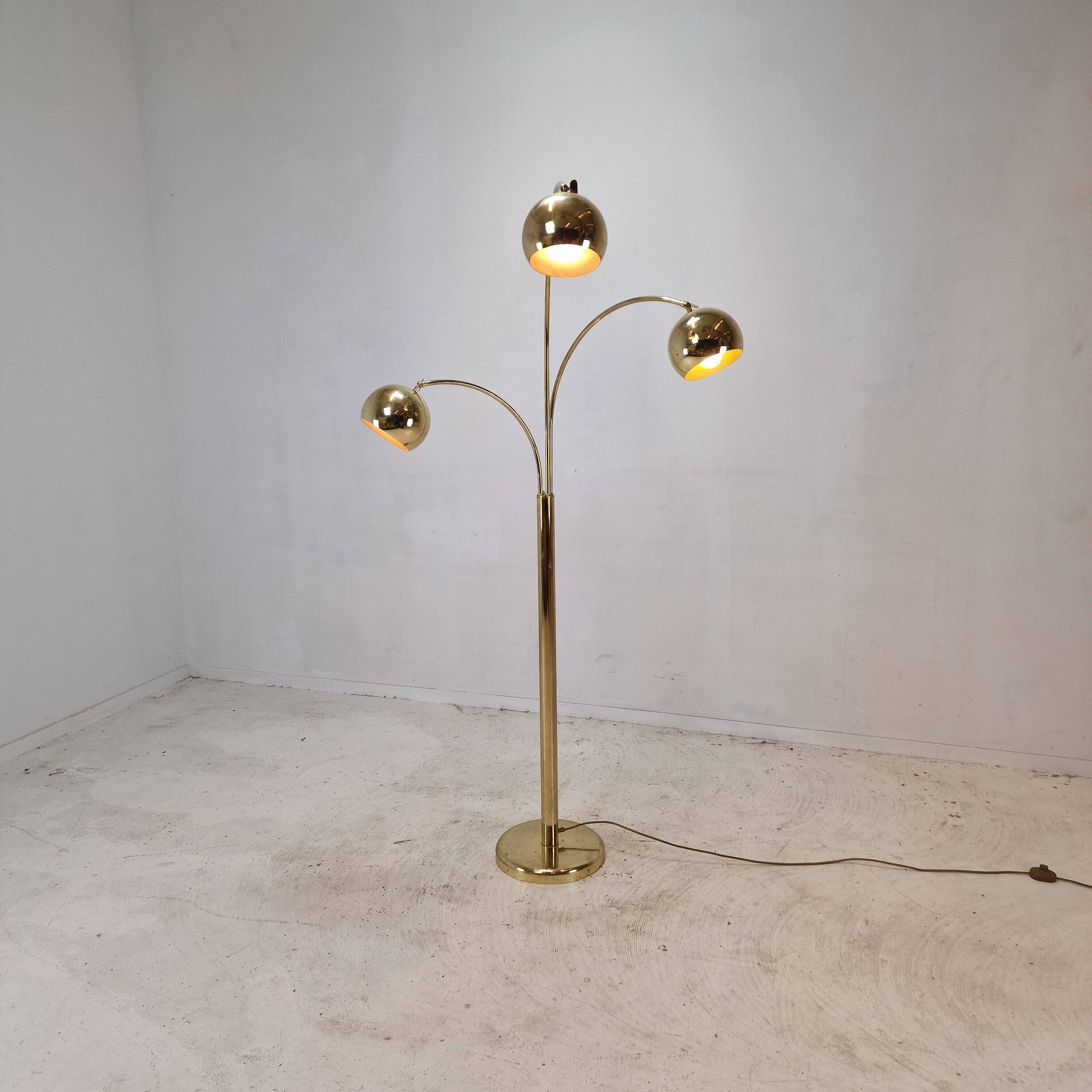 Floor Lamp With Brass, Germany 1970's
