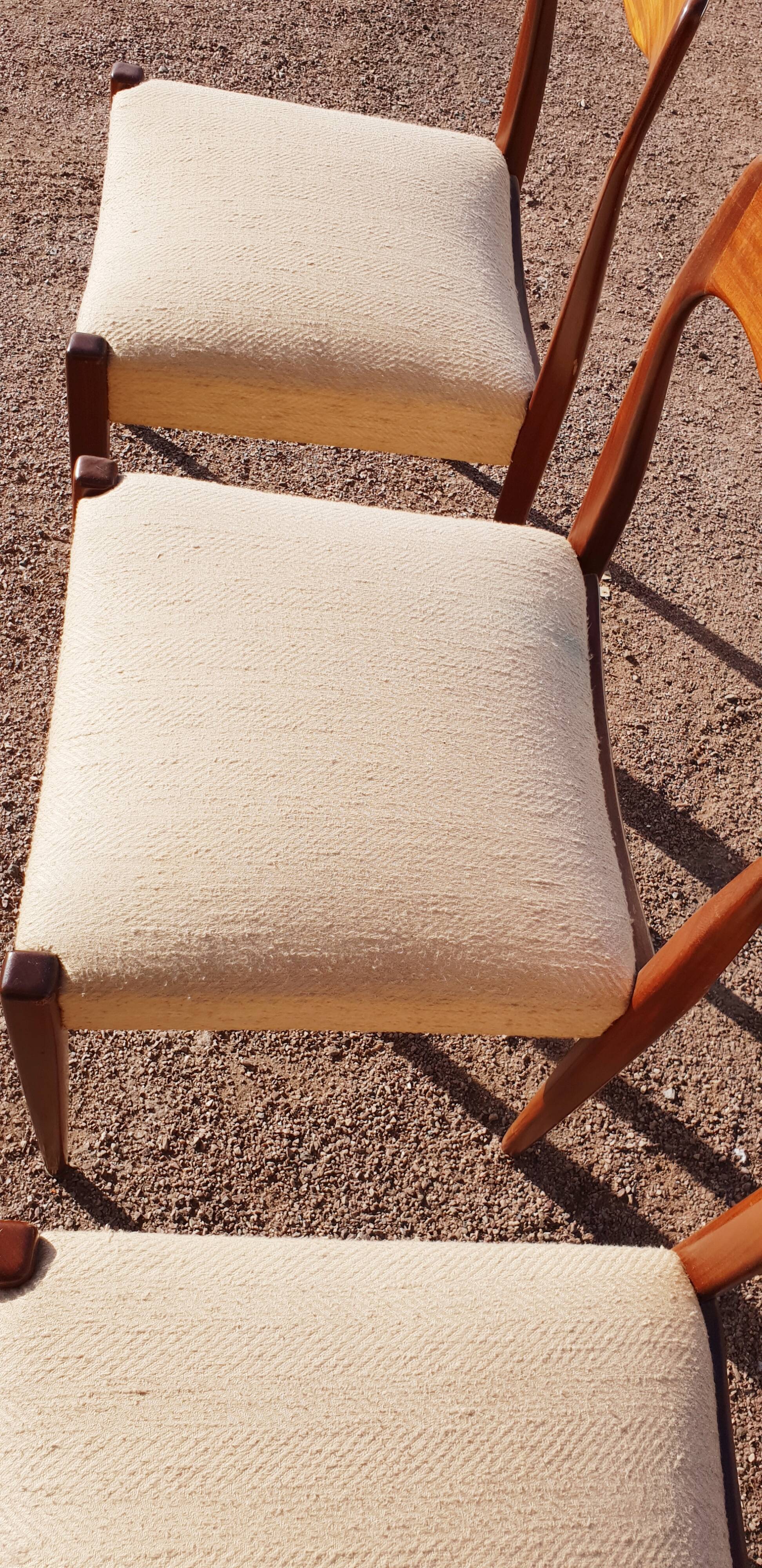 Set de 4 chaises scandinave vintage