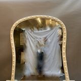 Large C19th Painted Overmantle Mirror
