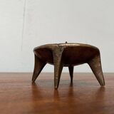 Brutalist Mid-Century Candle Holder in Bronze, 1960s