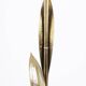 Maison Honoré. Gilded brass floor lamp. Circa 1970.